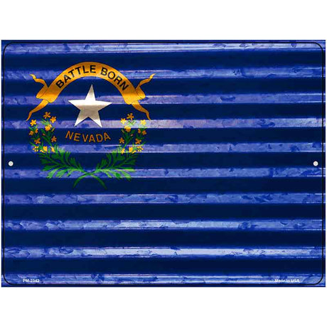 Nevada Flag Novelty Parking Sign 4.5" x 6" (PM)