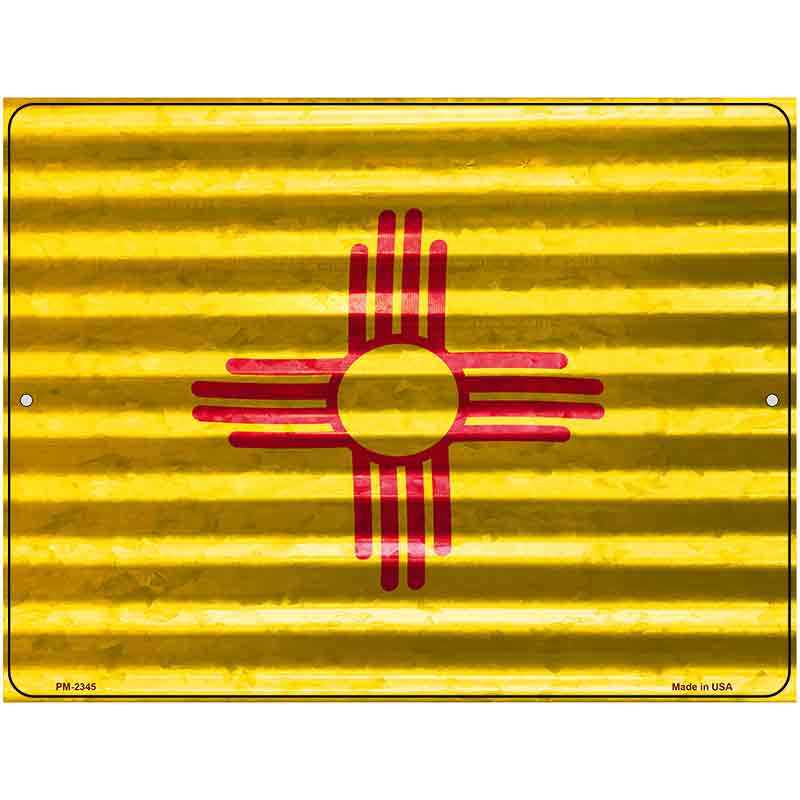 New Mexico Flag Novelty Parking Sign 4.5" x 6" (PM)