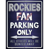 Rockies Metal Novelty Parking Sign 4.5" x 6" (PM)