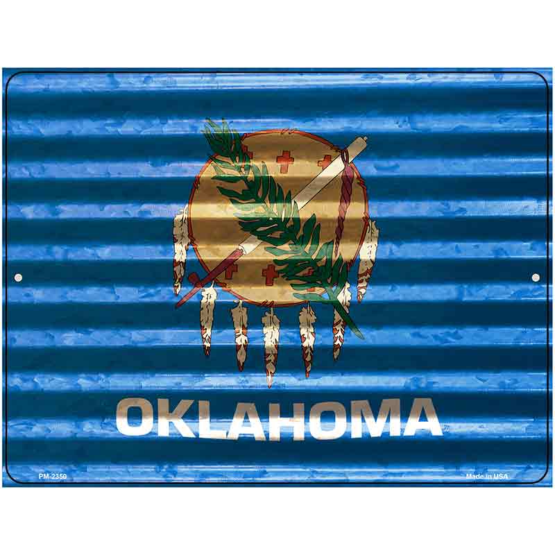 Oklahoma Flag Novelty Parking Sign 4.5" x 6" (PM)