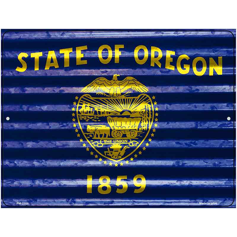 Oregon Flag Novelty Parking Sign 4.5" x 6" (PM)