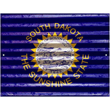 South Dakota Flag Novelty Parking Sign 4.5" x 6" (PM)