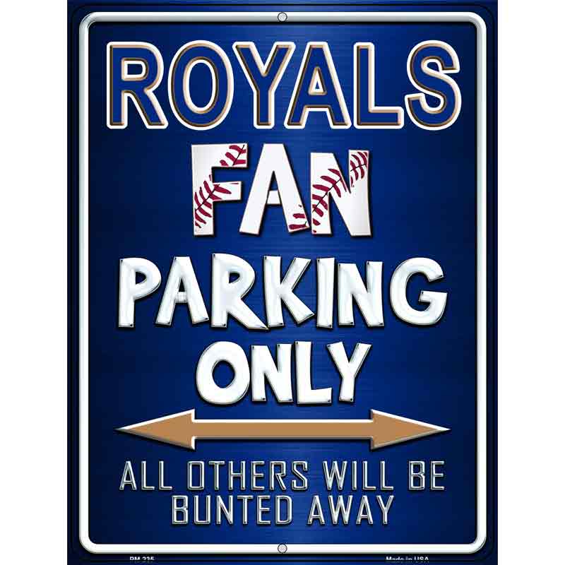 Royals Metal Novelty Parking Sign 4.5" x 6" (PM)