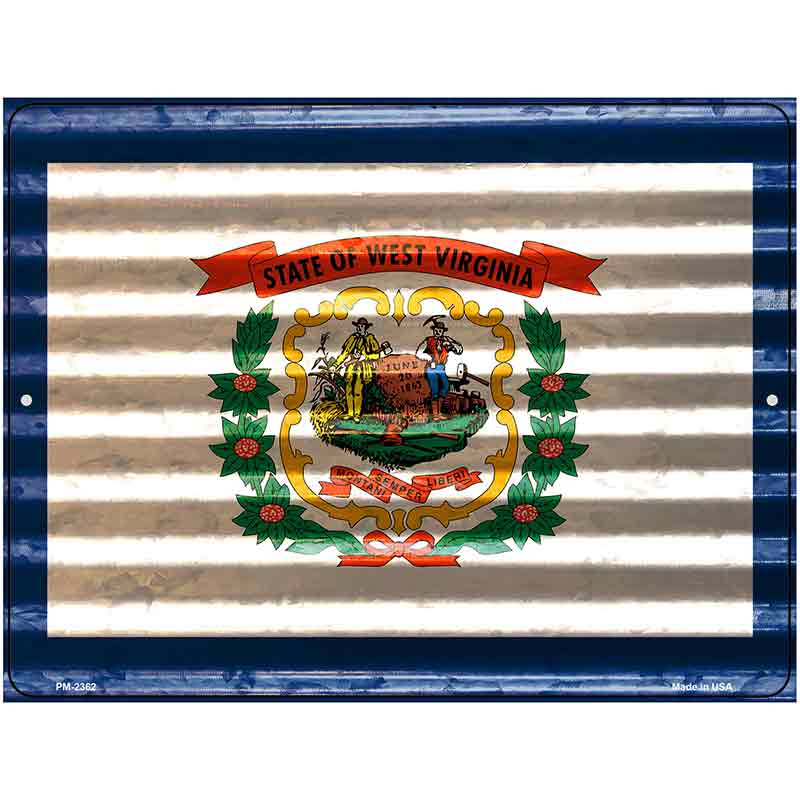 West Virginia Flag Novelty Parking Sign 4.5" x 6" (PM)