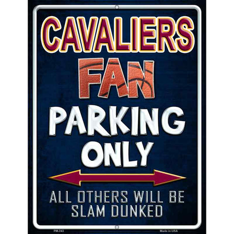 Cavaliers Metal Novelty Parking Sign 4.5" x 6" (PM)