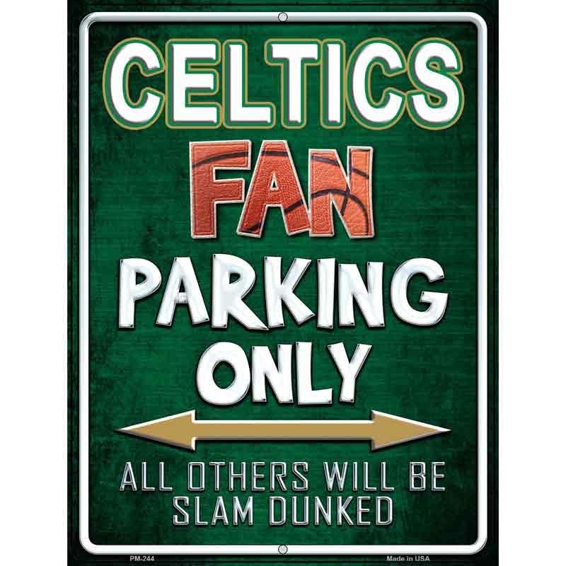 Celtics Metal Novelty Parking Sign 4.5" x 6" (PM)