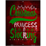 Princess Stocking Novelty Metal Parking Sign 4.5" x 6" (PM)