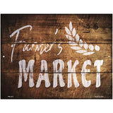 Farmers Market Novelty Metal Parking Sign 4.5" x 6" (PM)