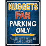 Nuggets Metal Novelty Parking Sign 4.5" x 6" (PM)