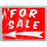 For Sale to the Left Novelty Metal Parking Sign 4.5" x 6" (PM)