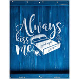 Kiss Me Goodnight Novelty Metal Parking Sign 4.5" x 6" (PM)