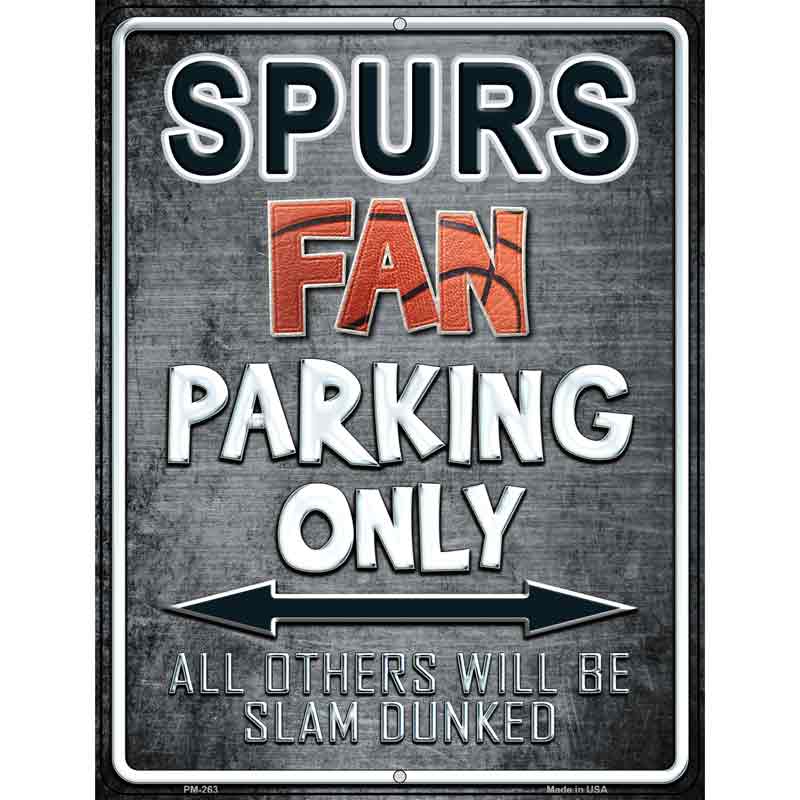 Spurs Metal Novelty Parking Sign 4.5" x 6" (PM)