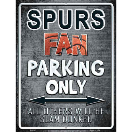 Spurs Metal Novelty Parking Sign 4.5" x 6" (PM)