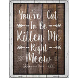 Cat To Be Kitten Me Novelty Metal Parking Sign 4.5" x 6" (PM)