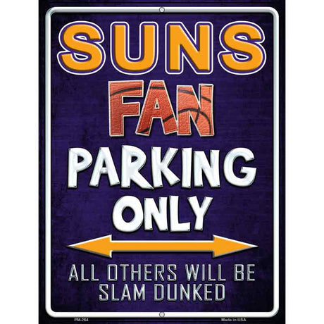 Suns Metal Novelty Parking Sign 4.5" x 6" (PM)