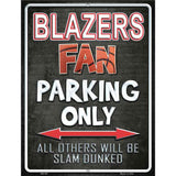 Trail Blazers Metal Novelty Parking Sign 4.5" x 6" (PM)