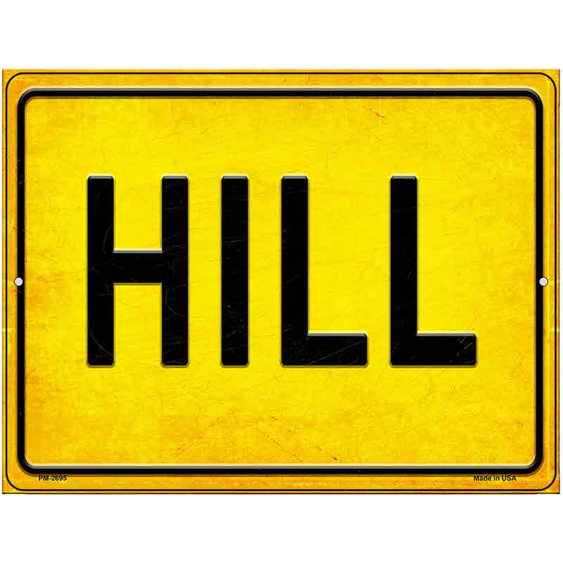 Hill Novelty Metal Parking Sign 4.5" x 6" (PM)