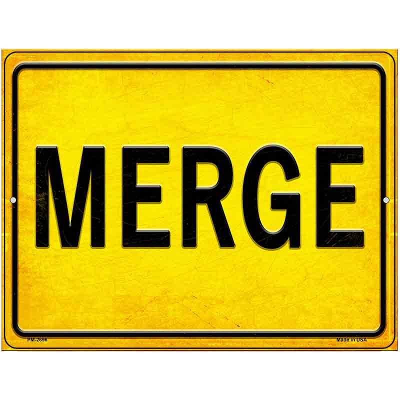 Merge Novelty Metal Parking Sign 4.5" x 6" (PM)