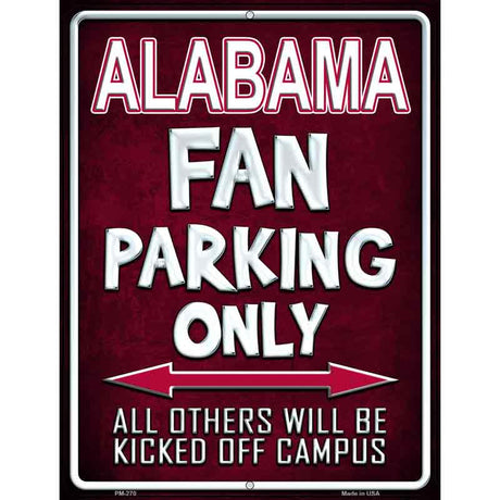 Alabama Metal Novelty Parking Sign 4.5" x 6" (PM)