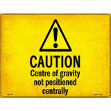 Caution Novelty Metal Parking Sign 4.5" x 6" (PM)