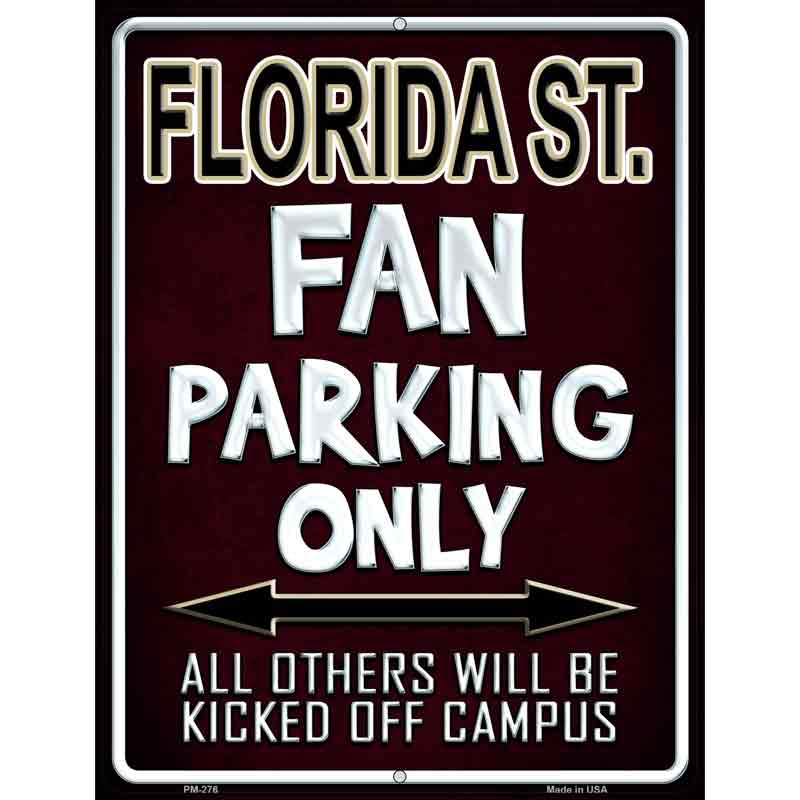 Florida State Metal Novelty Parking Sign 4.5" x 6" (PM)