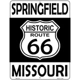 Springfield Missouri Historic Route 66 Novelty Metal Parking Sign 4.5" x 6" (PM)