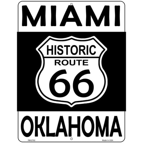 Miami Oklahoma Historic Route 66 Novelty Metal Parking Sign 4.5" x 6" (PM)