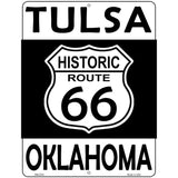 Tulsa Oklahoma Historic Route 66 Novelty Metal Parking Sign 4.5" x 6" (PM)