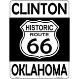 Clinton Oklahoma Historic Route 66 Novelty Metal Parking Sign 4.5" x 6" (PM)