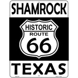 Shamrock Texas Historic Route 66 Novelty Metal Parking Sign 4.5" x 6" (PM)