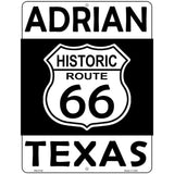 Adrian Texas Historic Route 66 Novelty Metal Parking Sign 4.5" x 6" (PM)