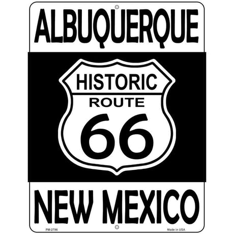 Albuquerque New Mexico Historic Route 66 Novelty Metal Parking Sign 4.5" x 6" (PM)