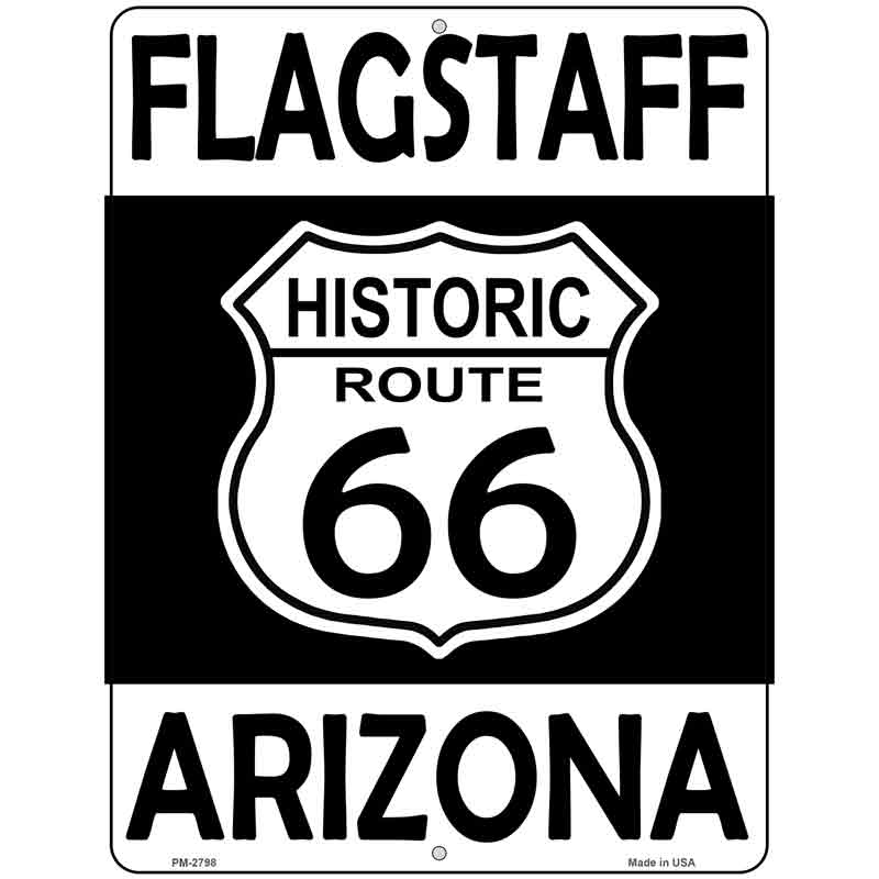 Flagstaff Arizona Historic Route 66 Novelty Metal Parking Sign 4.5" x 6" (PM)