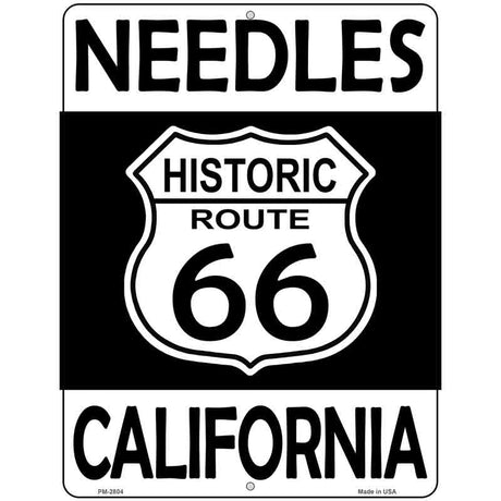 Needles California Historic Route 66 Novelty Metal Parking Sign 4.5" x 6" (PM)