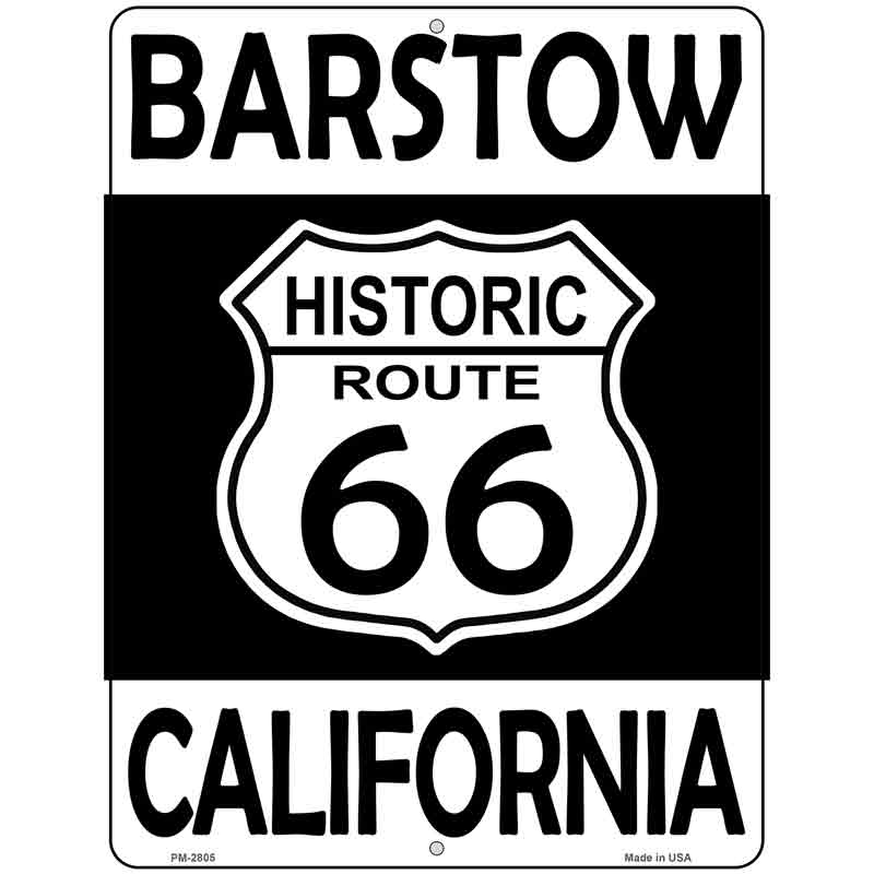 Barstow California Historic Route 66 Novelty Metal Parking Sign 4.5" x 6" (PM)