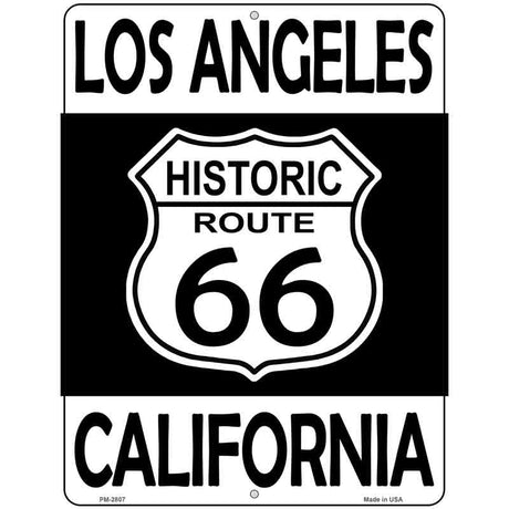 Los Angeles California Historic Route 66 Novelty Metal Parking Sign 4.5" x 6" (PM)