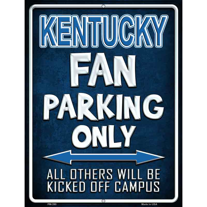 Kentucky Metal Novelty Parking Sign 4.5" x 6" (PM)