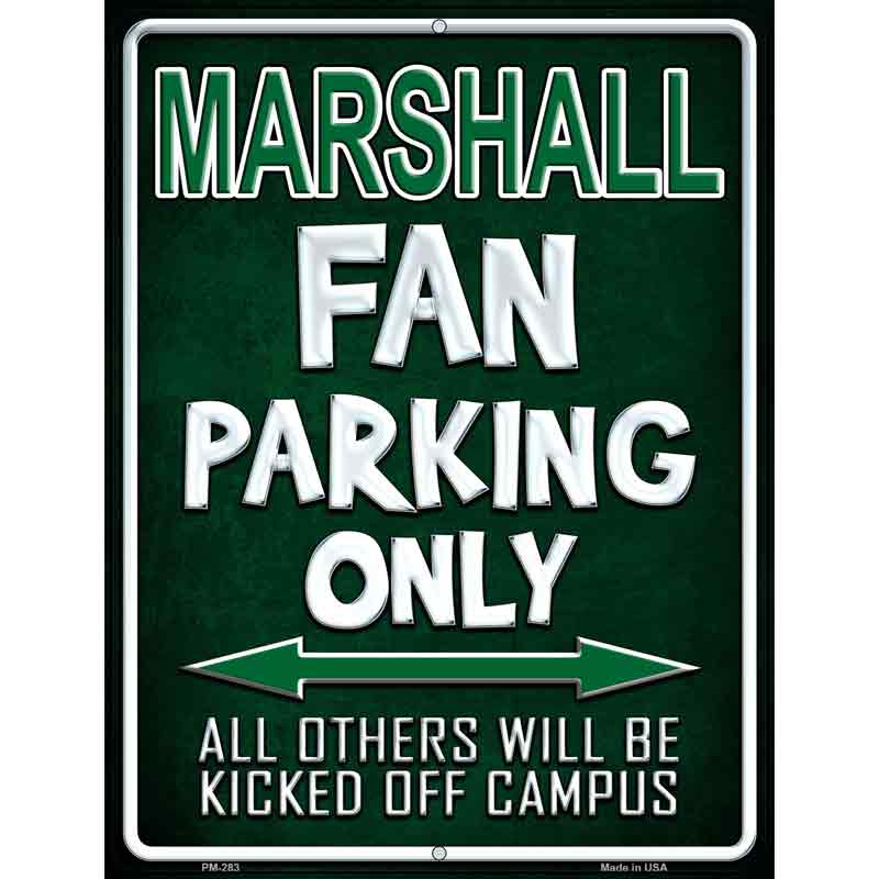 Marshall Metal Novelty Parking Sign 4.5" x 6" (PM)