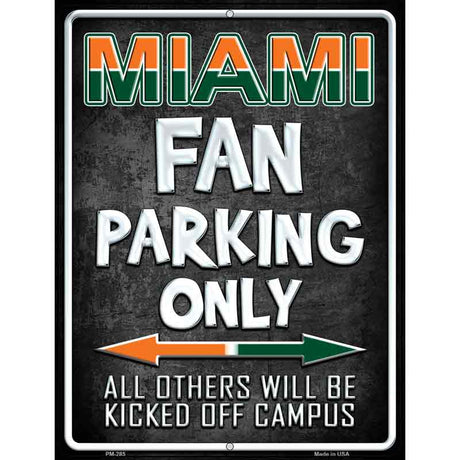 Miami Metal Novelty Parking Sign 4.5" x 6" (PM)