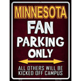 Minnesota Metal Novelty Parking Sign 4.5" x 6" (PM)