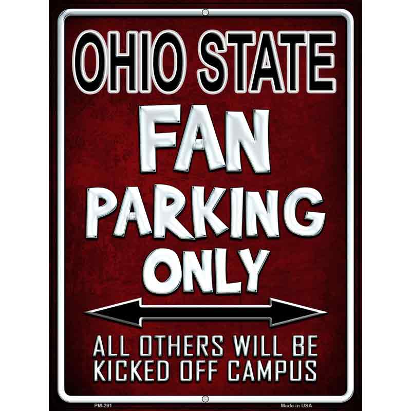 Ohio State Metal Novelty Parking Sign 4.5" x 6" (PM)