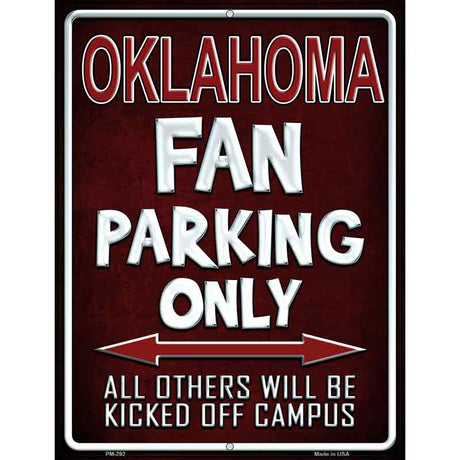 Oklahoma Metal Novelty Parking Sign 4.5" x 6" (PM)