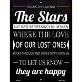 Stars They Are Happy Novelty Metal Parking Sign 4.5" x 6" (PM)