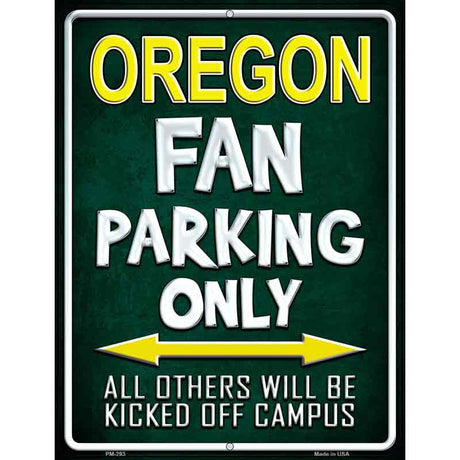 Oregon Metal Novelty Parking Sign 4.5" x 6" (PM)