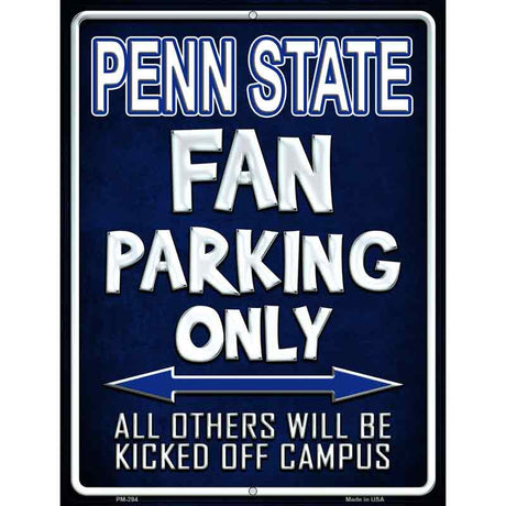 Penn State Metal Novelty Parking Sign 4.5" x 6" (PM)