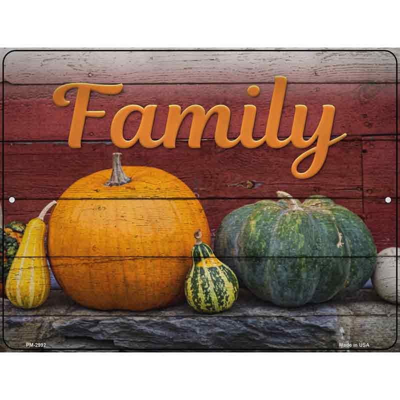 Family Novelty Metal Parking Sign 4.5" x 6" (PM)