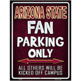 Arizona State Metal Novelty Parking Sign 4.5" x 6" (PM)