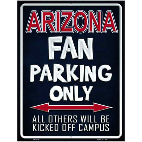 Arizona Metal Novelty Parking Sign 4.5" x 6" (PM)