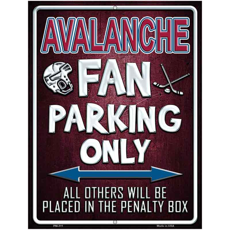 Avalanche Metal Novelty Parking Sign 4.5" x 6" (PM)