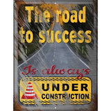 The Road To Success Novelty Metal Parking Sign 4.5" x 6" (PM)